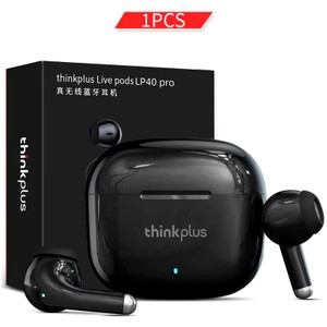 Fones De Ouvido Bluetooth Lenovo LP40Pro TWS Sem Fio Intra-Auriculares Estéreo Esportivos À Prova D'água Com Microfone Para Todos Os Telefones