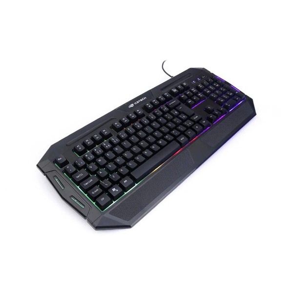 Teclado Gamer C3Tech KG-80 USB ABNT2 RGB Preto