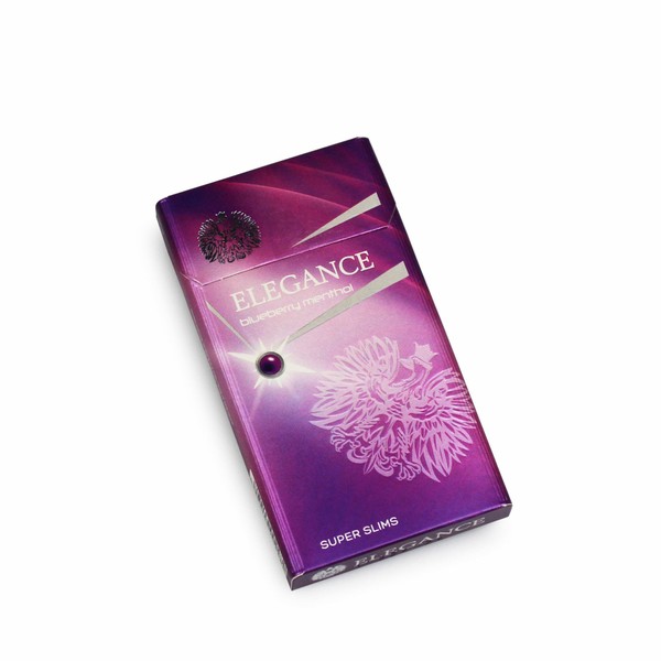 Cigarro Elegance Super Slims Blueberry Menthol - Mç (20)