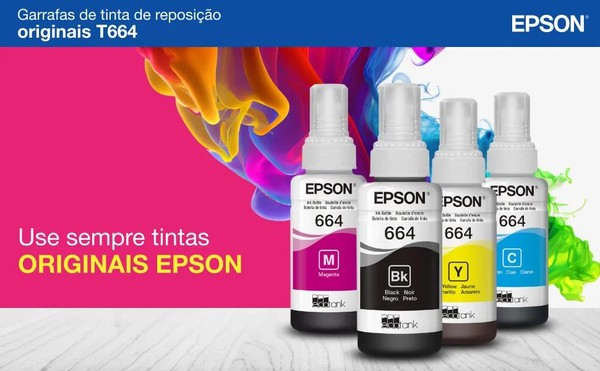 Refil De Tinta Epson T664 Vermelho Magenta - T664320-AL