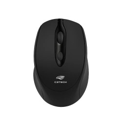 Mouse Sem Fio Recarregavel Dual Mode Preto C3Tech