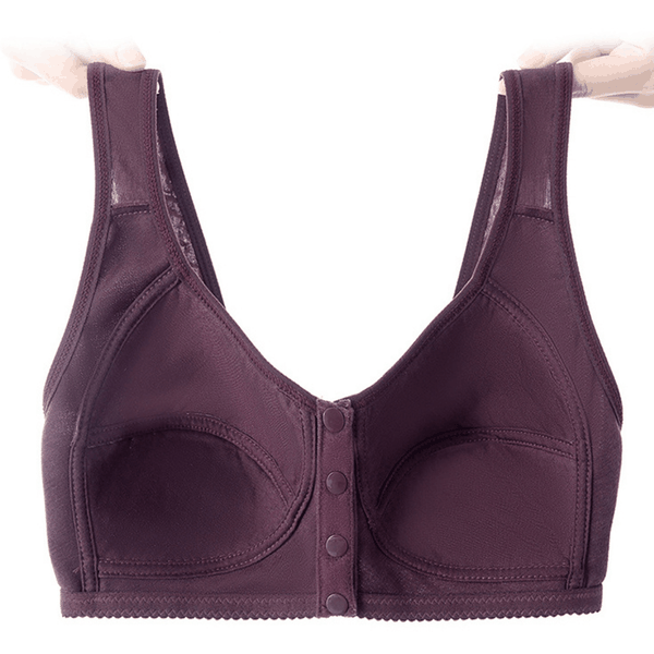 Sutiã sem Bojo de Algodão com Fecho Frontal -  Soft Plus