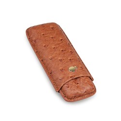 Porta 2 Charutos em Couro Cohiba Deluxe - Caramelo