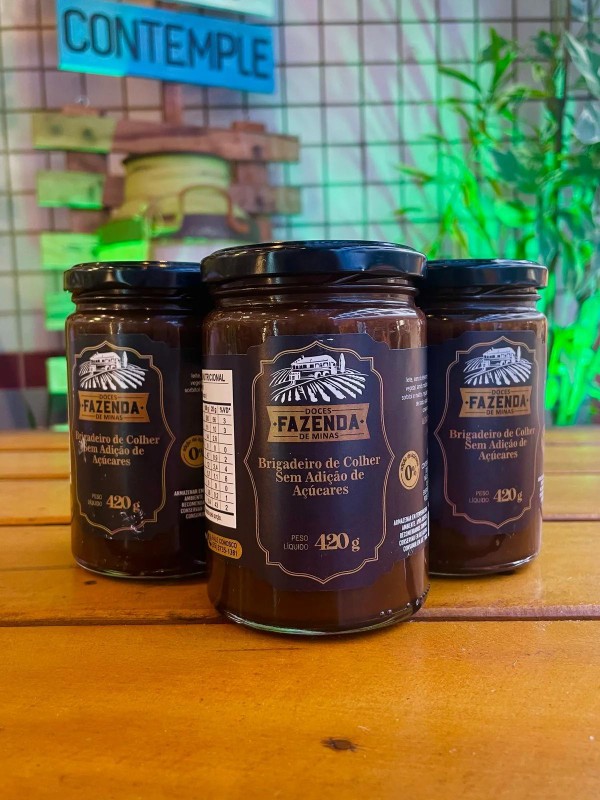 Brigadeiro de Colher Zero Adição de Açúcar Fazenda de Minas 420 g