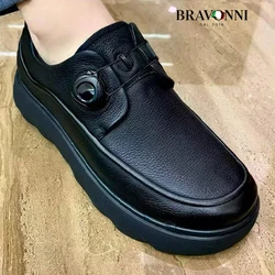 [COMPRE 1 E LEVE 2] – Mocassim de Couro Bovino Premium – Fivela Automática – Elegante e Confortável