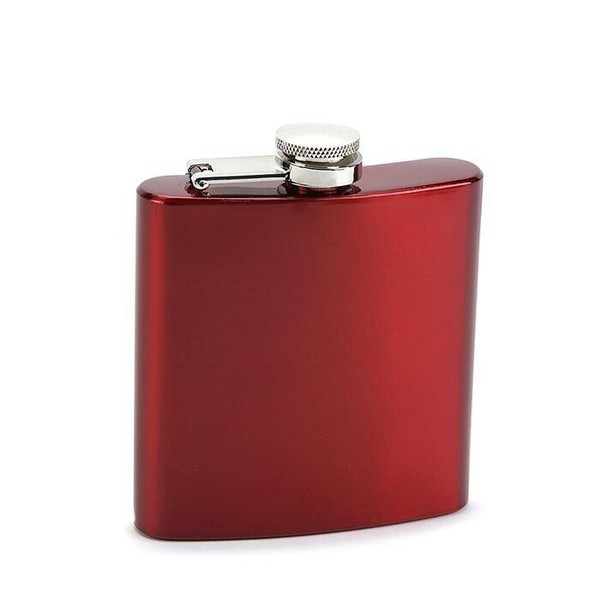 Cantil em Aço Inox - Vermelho (6oz)