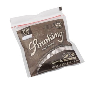 Filtro para Cigarro Smoking Brown Slim de 6mm (Pacote com 120)