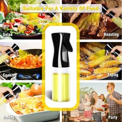 200/300/500ml garrafa de spray de óleo churrasco cozinhar pulverizador de azeite de plástico spray de óleo de cozimento garrafa vazia garrafa de vinagre ou escova de óleo