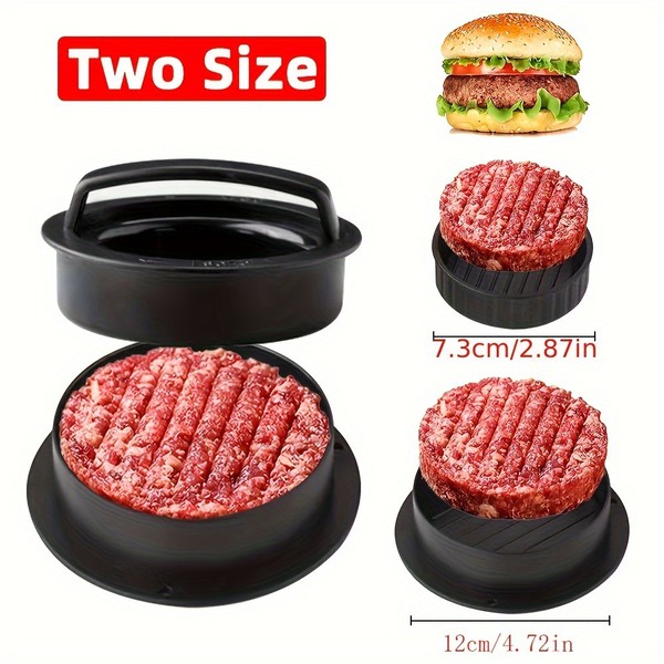 1 conjunto, adequado para cozinha rv, máquina de hambúrguer antiaderente, molde de máquina de torta de carne, adequado para carne, leite, queijo, legumes