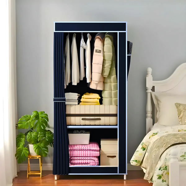 Guarda Roupa Closet Dobrável Organizador com Capa de Tecido