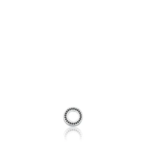 Pingente Galeria Zircônia Vazado Redondo 10MM (24) PRETO