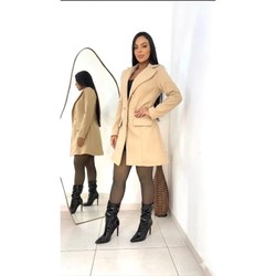 Casaco sobretudo feminino em tecido lã batida moda de inverno