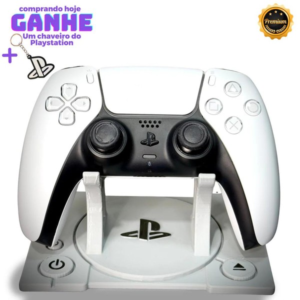Suporte Controle de Playstation 4 e Playstation 5 retrô Estilo console PS1 Pronta Entrega