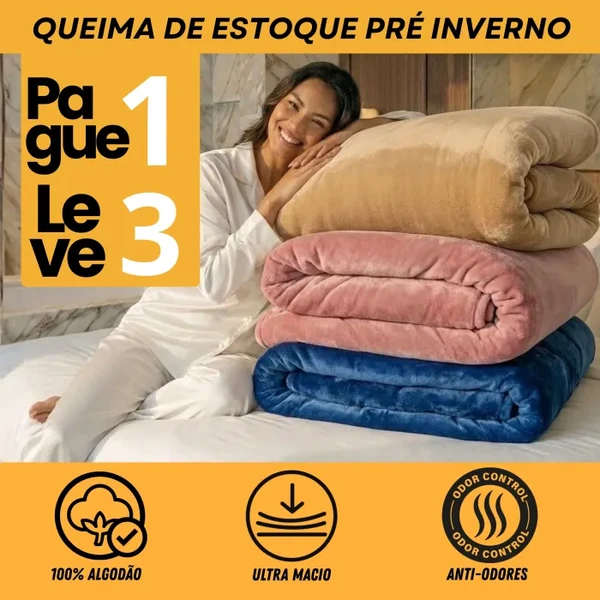 [COMPRE 1, LEVE 3] Edredom Premium Algodão Turco - Conforto de Hotel 5 Estrelas