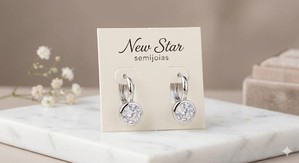 BRINCO NEW START ARGOLINHA DE ZIRCONIA ANTIALERGICO