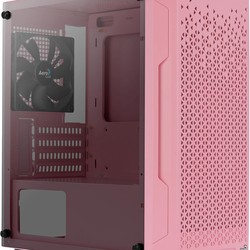 Gabinete Gamer Aerocool ATX Trinity Mini V1 Lateral em Vidro Rosa