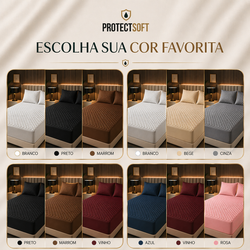 ProtectSoft™ – Pague 1, Leve 3 | Capa Impermeável Premium + 2 Fronhas [OFERTA LIMITADA 🔥]