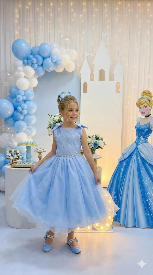Vestido Temático Inspiração - Cinderela  