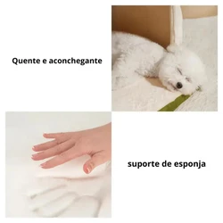 [ÚLTIMAS UNIDADES] Cama Ortopédica Caverna - Escadinha Pet + Pelúcia de BRINDE