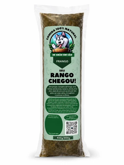 Refeição de Frango e Vegetais Para Cães 