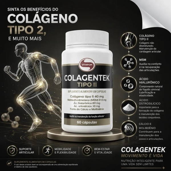Colagentek - Kit com 2 Frascos de 60 Cápsulas + Frete Grátis