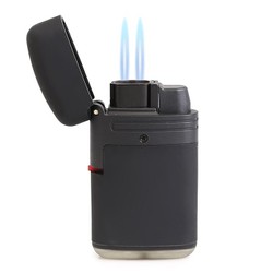 Isqueiro Maçarico Nerone Double Jet - Preto