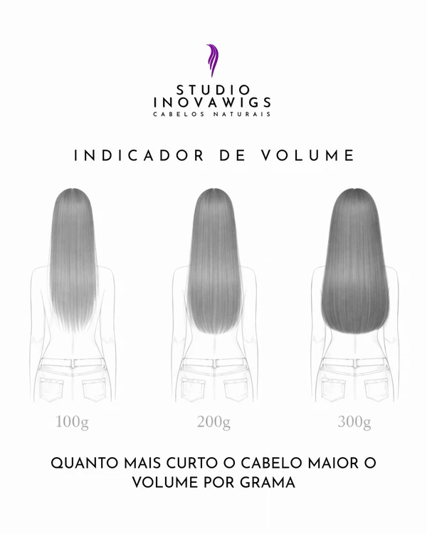 Cabelo Brasileiro Castanho 55 cm Liso (Leves Ondulações) - 100gr