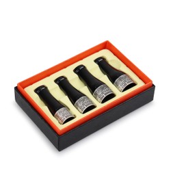 Kit com 4 Piteiras para Charuto Guevara - Prata Velho