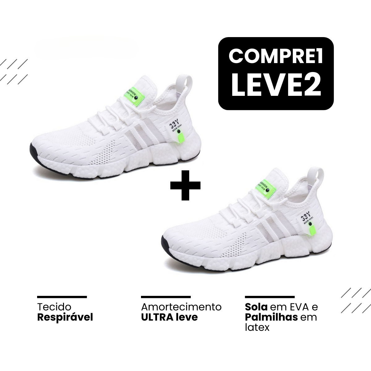 New Tênis Run®️ - Respirável e Ultra Resistente (COMPRE 1 LEVE 2) — foto 10