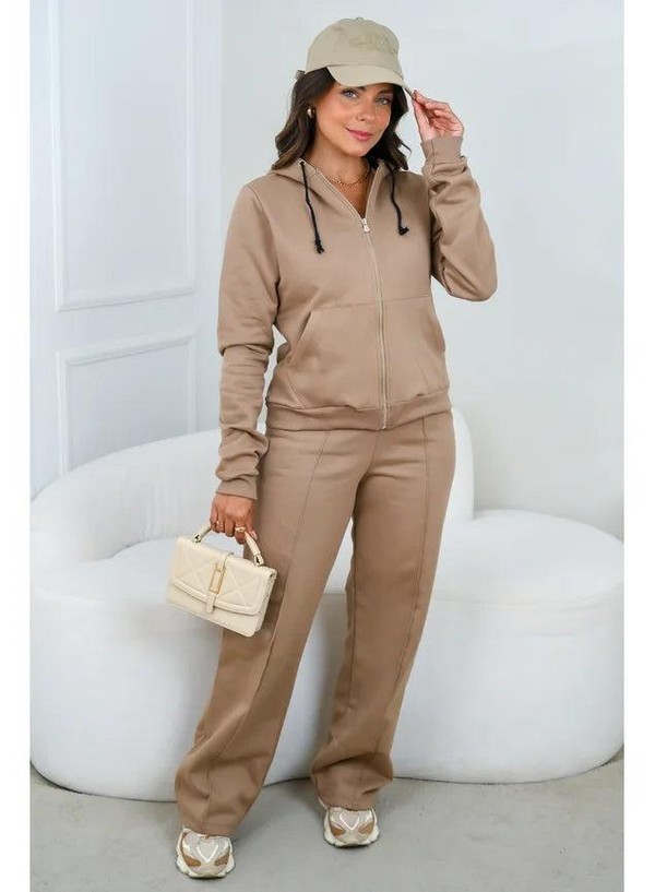 Conjunto Moletom Peluciado Urban Cappucino