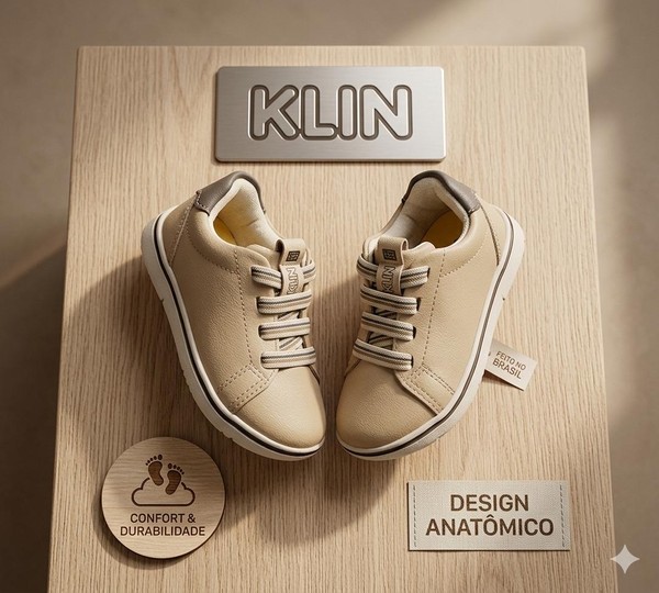 SAPATO FLYER AREIA KLIN BEGE - 117162
