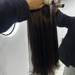 Cabelo Vietnamita Ondulado Natural Castanho claro - 55cm (100g)
