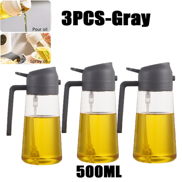 200/300/500ml garrafa de spray de óleo churrasco cozinhar pulverizador de azeite de plástico spray de óleo de cozimento garrafa vazia garrafa de vinagre ou escova de óleo