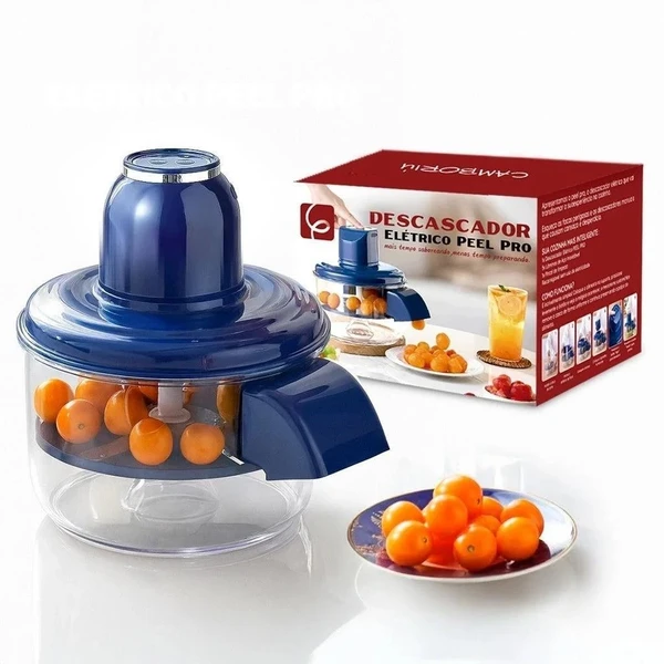Descascador Elétrico Bivolt Automático para Uvas, Tomates, Alho e Frutas Delicadas – Praticidade e Rapidez na Cozinha
