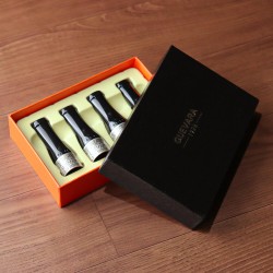 Kit com 4 Piteiras para Charuto Guevara - Prata Velho