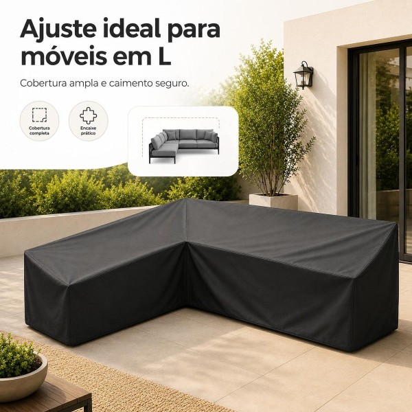 Capa Impermeável para Sofá em L