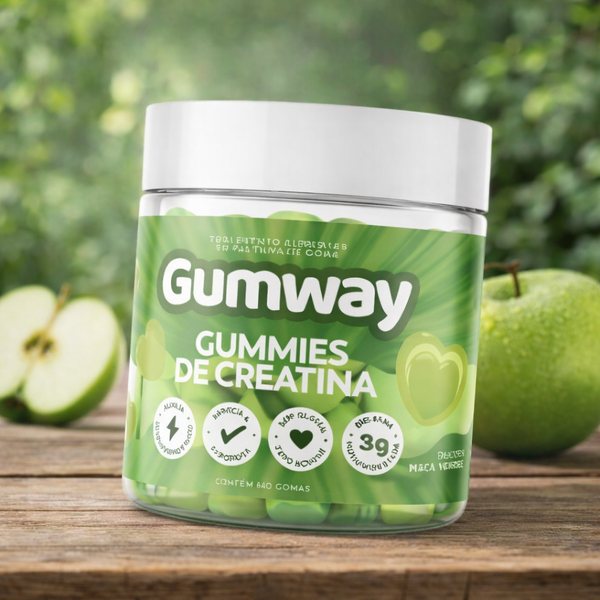 Creatina Monohidratada Gumway Maça Verde