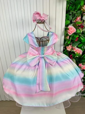 Vestido temático - Inspiração Arco-íris 