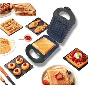 Mini Sanduicheira e Waffle Maker Premium – Bivolt