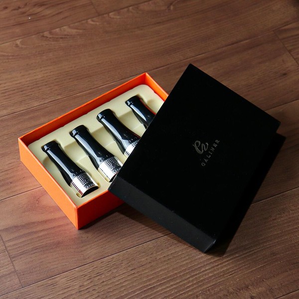 Kit com 4 Piteiras para Charuto Galiner - Prata