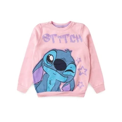 Conjunto Moletinho - Stitch Rosa Claro 