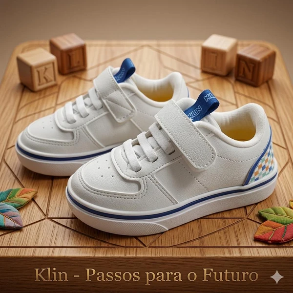 TENIS FREESTYLE MINI BRANCO/ROYAL/LARANJA KLIN 260067 