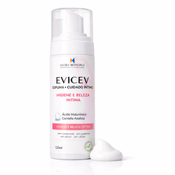 EVICEV Espuma para Higiene, Beleza e Hidratação Íntima 120ml