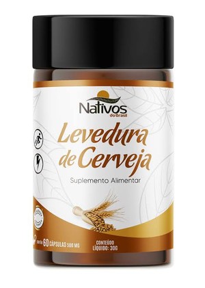 Levedura de Cerveja 60 caps - Nativos