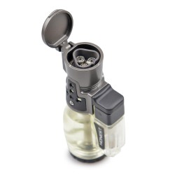 Isqueiro Maçarico Honest 725 - Transparente (3 Chamas)