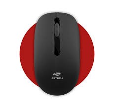 Mouse Sem Fio C3Tech M-W15BK DPI1200 3 Botoes Preto - M-W15BK