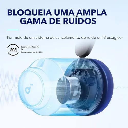 Fone Headphone Anker Soundcore SPACE Q45 Wireless Over-Ear Cancelamento de Ruidos Preto - A3040011-G