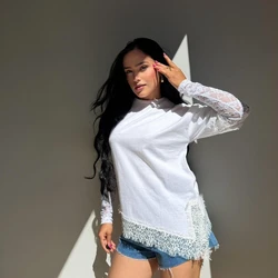 BLUSA ALINE ALGODÃO RENDA