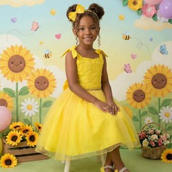 Vestido Luxo - Amarelo 