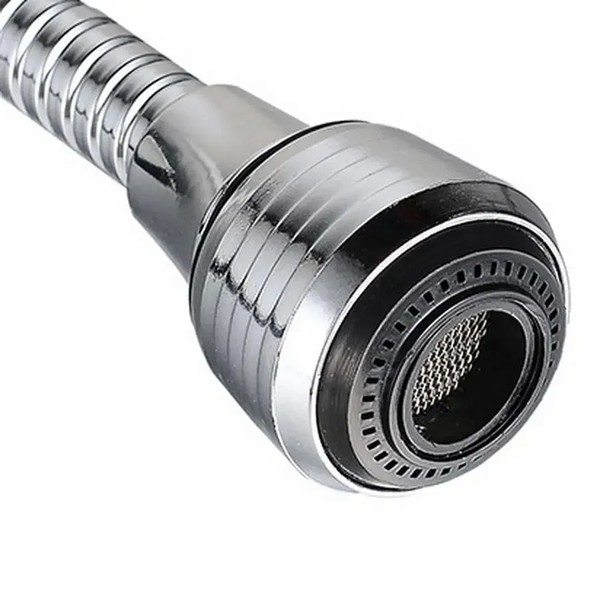 Torneira de cozinha de aço inoxidável, dispositivo de economia de água, alongamento rotativo, à prova de respingos, extensor de spray, borbulhador
